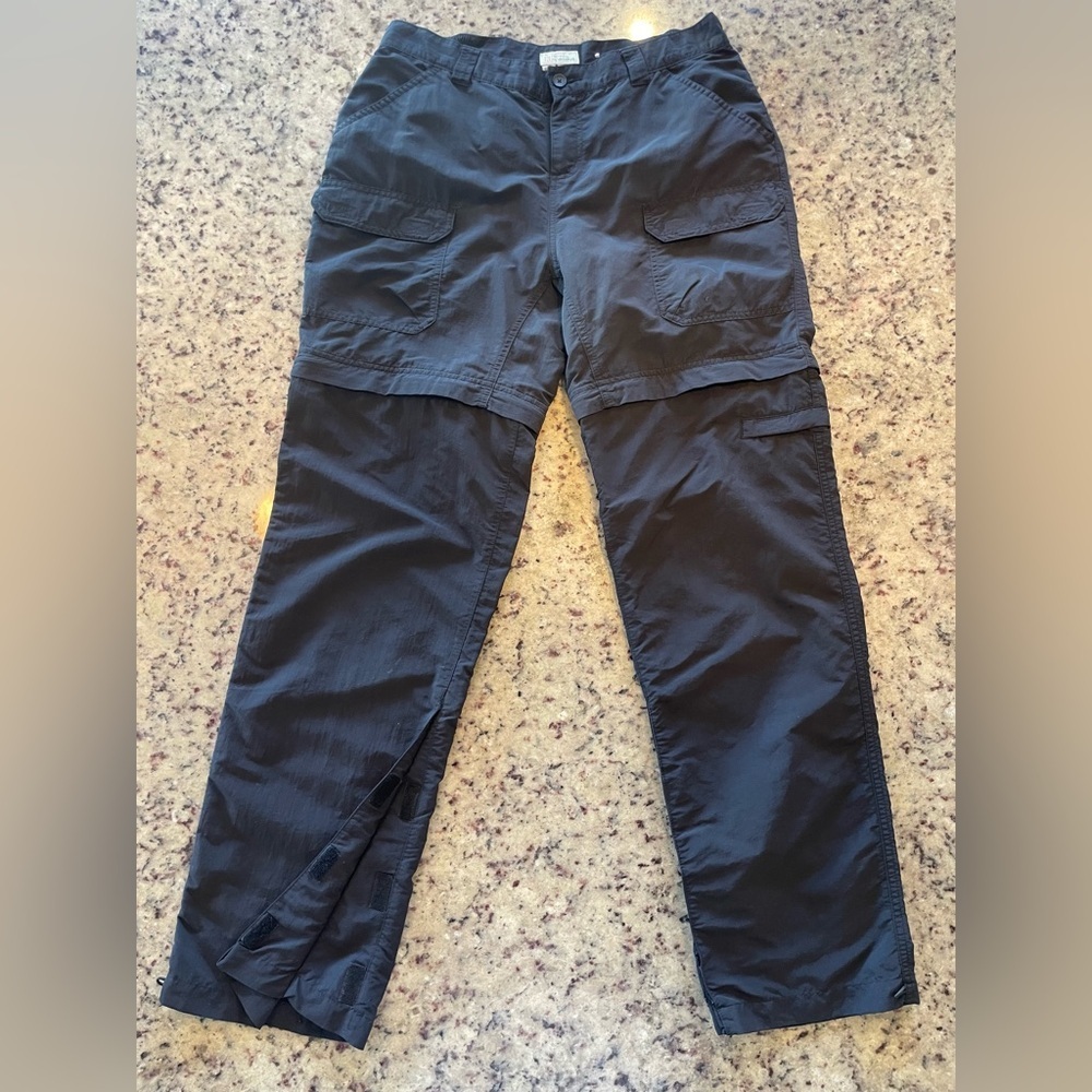 Royal Robbins outdoor convertible Charcoal shorts/Pants size 8 retail$148